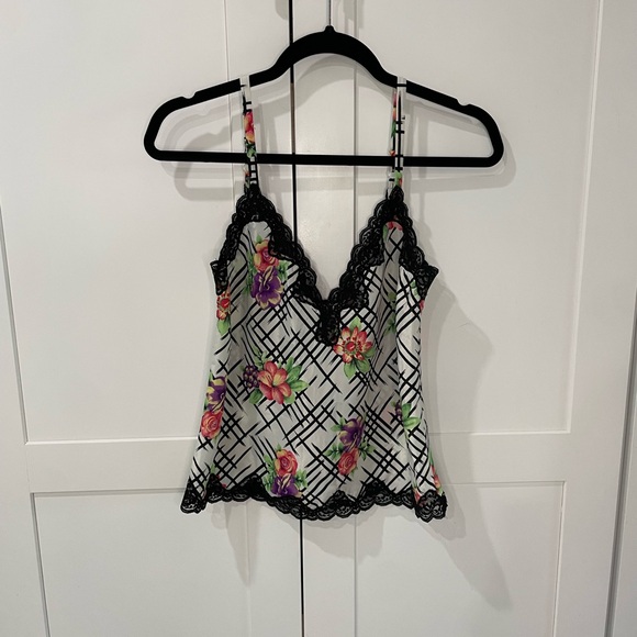 Victoria's Secret Vintage Floral Lace Cami Gold Label